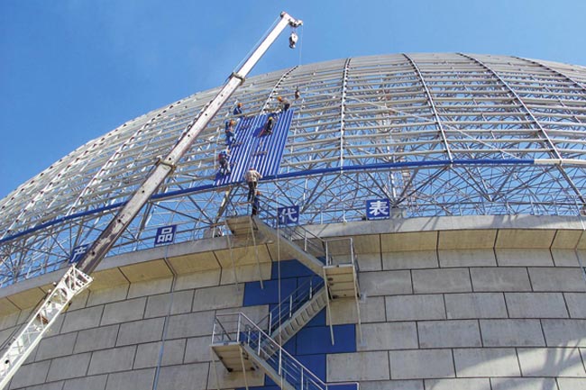 南宁发电厂球形网架